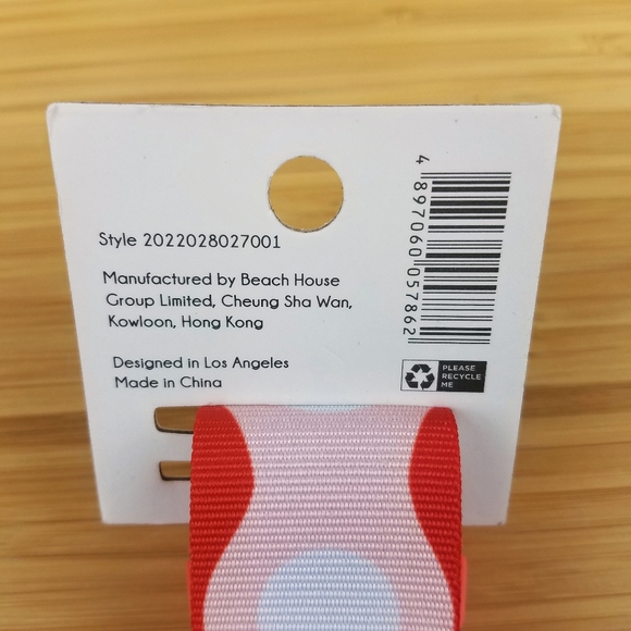 Path Travel Adjustable Strap Red Pink Polka Dot - Picture 3 of 4